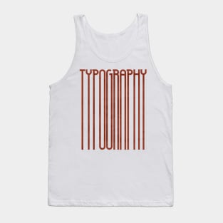 Tall Typography (Red) Tank Top